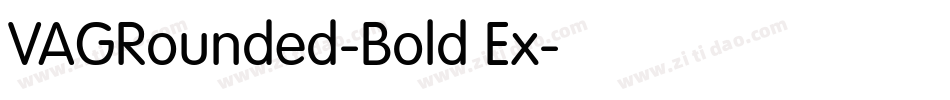 VAGRounded-Bold Ex字体转换